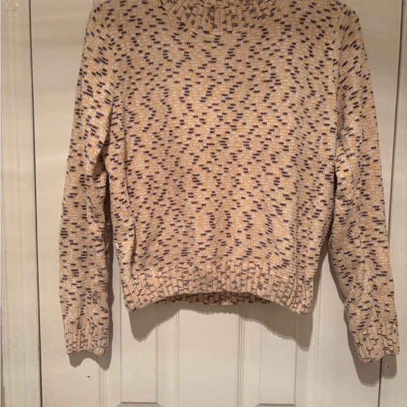 Victoria Emerson Cream and Purple Speckled Sweater - Picture 2 of 2